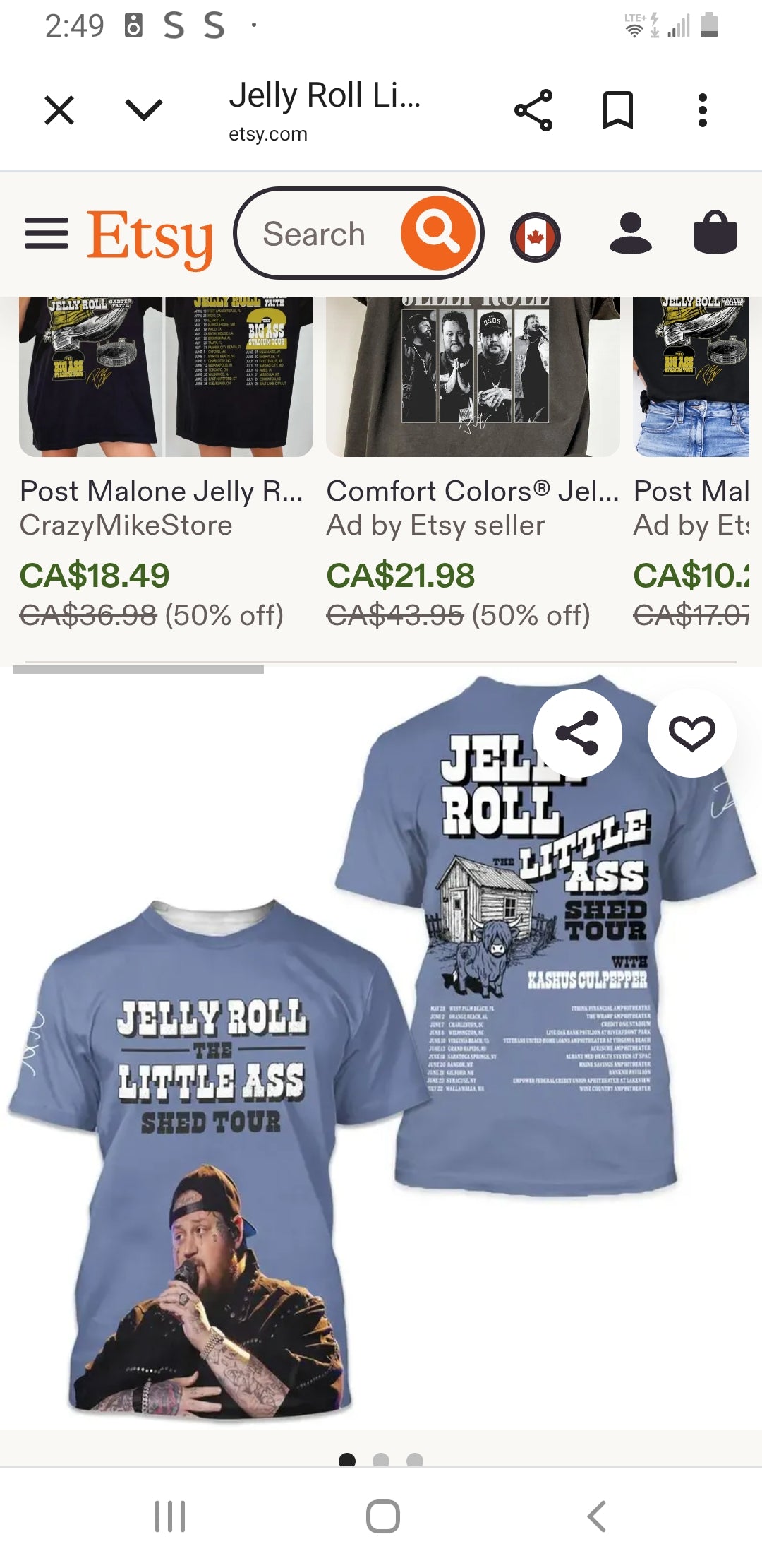 Concert Merch T-Shirts