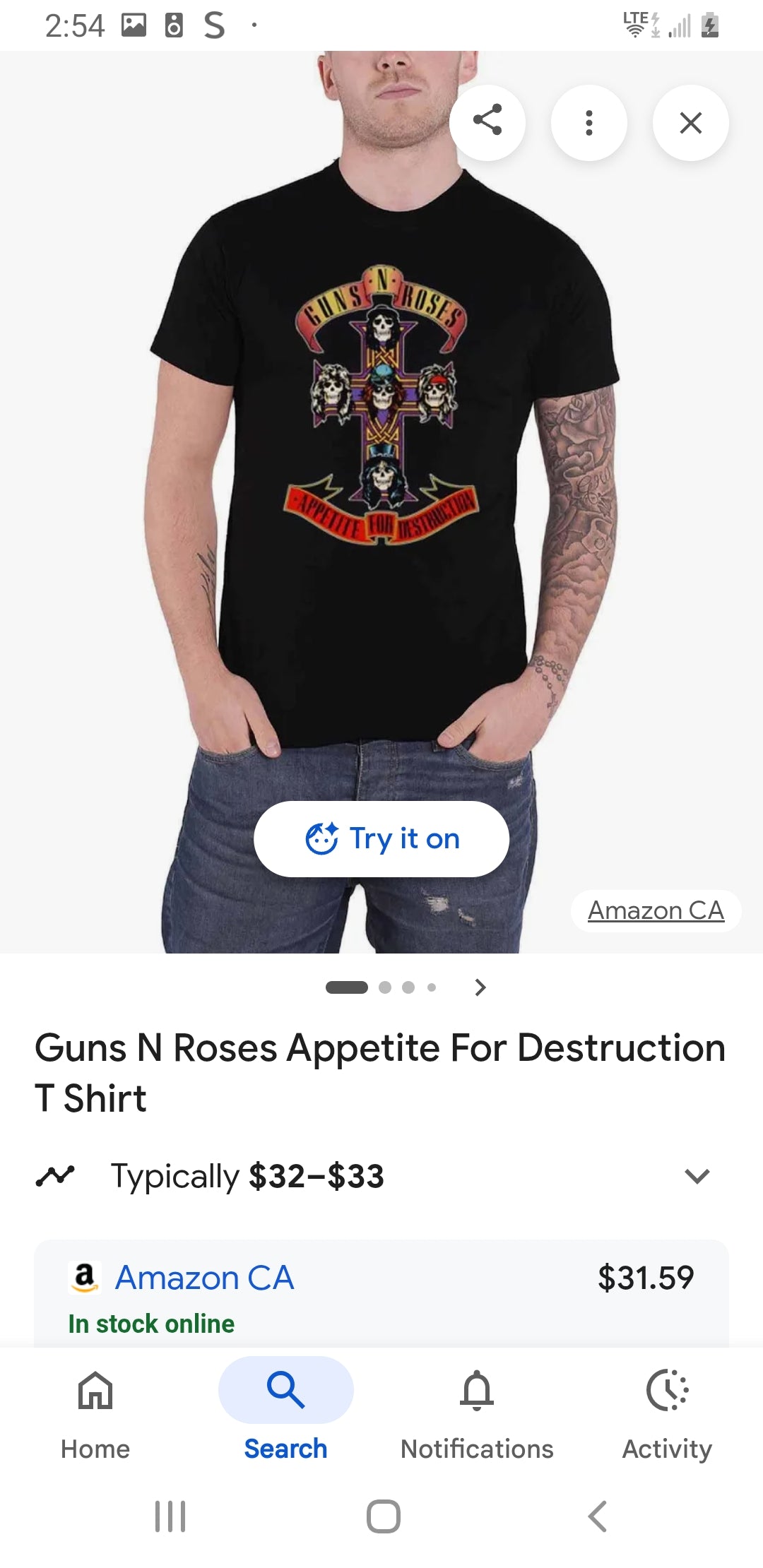 Concert Merch T-Shirts
