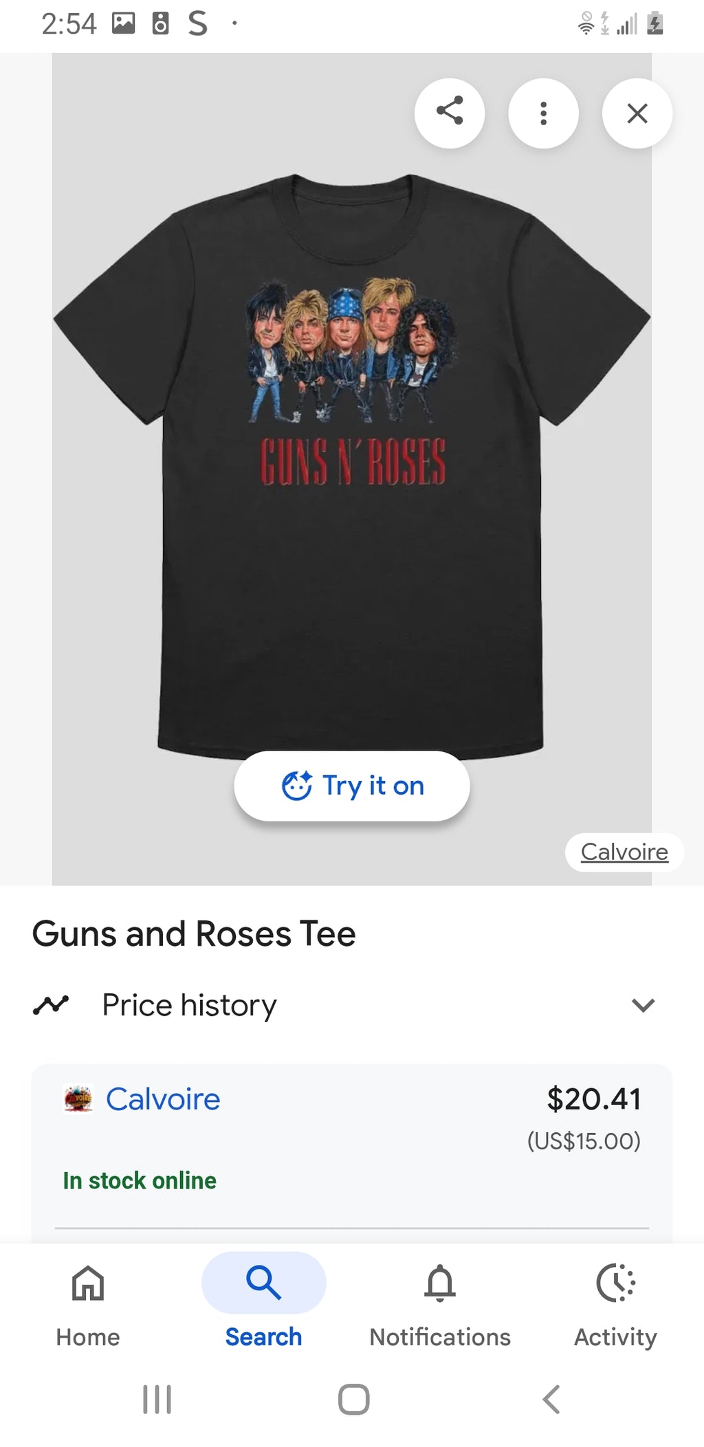 Concert Merch T-Shirts