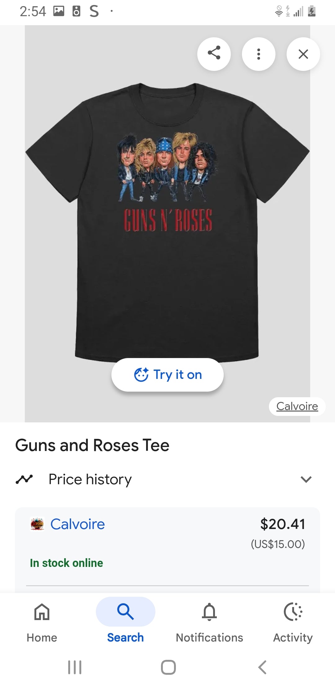 Concert Merch T-Shirts